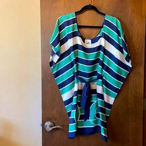 mermaid Anthropologie Silk Dress. Size M.